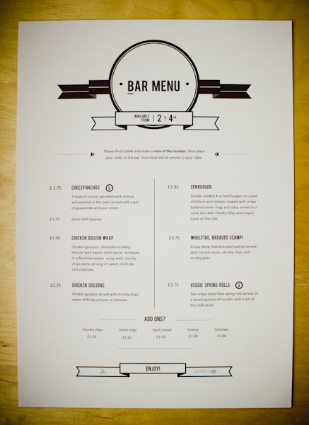 simple menu design koni polycode co